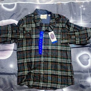 Original weatherproof Vintage Plaid button down shirt size Large